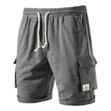 KAMAMES 2025 Summer beach Popular trade high street 2025n pure cotton sports casual pants men's washed terry Japanese straight shorts five points