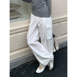 2025 THE MIND Tooling Style Casual Pants Women's 2025 Thirteen Lines Early Spring Korean Simple Wide Leg Pants T252