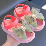 KAMAMES Girls' Sandals Summer  New Fashionable Stylish Children's Soft Soled Princess Shoes Children's Non-Slip Girls' Beach Shoes