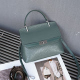 Fashion New messenger women's bag genuine leather new trendy versatile shell bag first layer cowhide bubble pattern handbag 5577