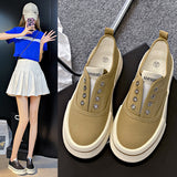 kamames Women's Canvas Shoes  New Summer Autumn Trendy Ins Versatile Board Shoes Fashionable Trendy Leisure Cloth Shoes