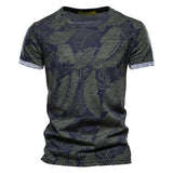 KAMAMES 2025 Clearance Treatment 2021 Summer New Printed T-Shirt Trendy Crew Neck Men's Bottom Shirt Casual Men's Top
