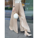 kamames Summer  New Fashion Wide-Leg Culottes Women's Design Korean Style Loose Slimming and All-Matching Casual Pants