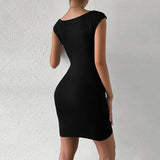 W6911 European and American Fashion Women's Wear Spring/Summer Sexy Slim Hip Dress