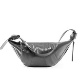 KAMAMES 2025 Croissant popular New Large Croissant Bag Leather Versatile Women's Bag Commuter Large Capacity Shoulder Crossbody Bag Dumpling Bag