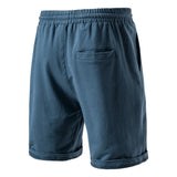 KAMAMES 2025 Summer beach Popular trade high street 2025n pure cotton sports casual pants men's washed terry Japanese straight shorts five points