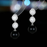 2025 Liyu jewelry factory direct sales earrings, one piece of hair s925 silver needle  sweet temperament flower pearl earrings