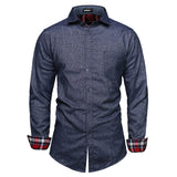 KAMAMES 2025 Clearance processing! Men's Popular trade large size autumn shirt slim-fitting long-sleeved top cotton quality Popularan size shirt
