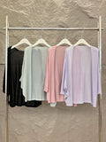 2025 Thirteen Lines  Summer New Korean Version Solid Color Knitted Cardigan Versatile Sunscreen Blouse 25216