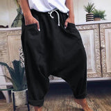 kamames Autumn New Casual Elastic Saggy Pants HOTan and NEWn Foreign Trade Fashion Lace-up Harem Pants Women's Trousers