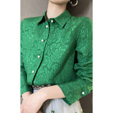 2025 High-end heavy silk white shirt mulberry silk shirt  spring women's clothing women's top design sense niche