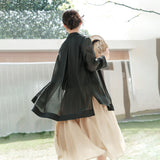 Suit Summer Women's Casual Wear, Sunscreen Shirt Black Top B0617 Big Swing Skirt Half Skirt Long Skirt B0618