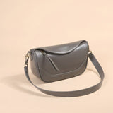 First layer vegetable tanned cowhide women's bag high-end retro pillow bag New shoulder messenger bag leather dumpling bag 9932