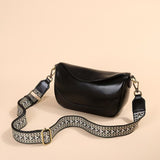 First layer vegetable tanned cowhide women's bag high-end retro pillow bag New shoulder messenger bag leather dumpling bag 9932
