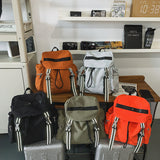 2025 Light travel large capacity backpack new drawstring design men and women the same simple outdoor leisure backpack