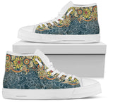 kamames One Piece Dropshipping Peace Printing Women's Canvas Shoes High-Top  Hot Sale HOTan and NEWn Foreign Trade Women's Shoes Drawing