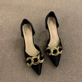 2025  Single shoes women's 2025 spring new women's shoes design sense niche bridesmaid shoes wedding shoes  pointed stiletto high heels