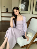 2025 Thirteen Lines  Summer New Korean Version Solid Color Knitted Cardigan Versatile Sunscreen Blouse 25216