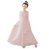 Kamames  Direct Selling Girls' Dress White Gauzy Dress Children's Piano Orchestral Instrumental Performance Suit Poetry Recitation Performance Dress