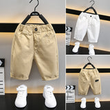 KAMAMES Children's Clothing Wholesale Boys' Simple Bermuda Shorts Summer New Foreign Trade Pants Korean Style Children Summer Capri Pants