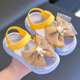 KAMAMES Girls' Sandals Summer  New Fashionable Stylish Children's Soft Soled Princess Shoes Children's Non-Slip Girls' Beach Shoes