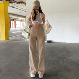 2025 2025 style 2021 new solid color jeans women's drape loose and thin high-waisted straight-leg pants women's casual trousers