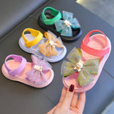 KAMAMES Girls' Sandals Summer  New Fashionable Stylish Children's Soft Soled Princess Shoes Children's Non-Slip Girls' Beach Shoes