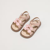 KAMAMES Free Shipping Children's Sandals  Summer New Korean Style Girls' Bow Princess Open Toe Beach Shoes Soft Bottom Children's Shoes