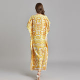 Popular trade women's clothing popular summer new product gold printing large size loose dress bat straight skirt