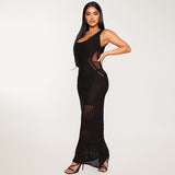 2025Popular,  popular summer new beach skirt women solid color sexy knitted beach bikini swimsuit blouse sunscreen clothing