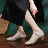 kamames New Chinese Style Light National Style High Heel Soft Bottom Cheongsam Shoes Retro Old Beijing Embroidered Cotton Shoes Height Increasing Ancient Style Han Chinese Clothing Shoes