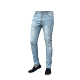 2025 High-quality 2025 men's elastic and tight small-footed jeans, classic four-color explosion of Popular trade independent station