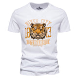 KAMAMES 2025 Clearance Treatment Summer Casual Printing Men's Short Sleeve T-Shirt Cotton Crew Neck Fashion Sports Breathable Pure Cotton Bottom Shirt