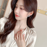 2025 Light luxury design sense niche bow ribbon earrings s925 silver needle high-end exquisite super fairy unique fashion earrings
