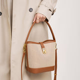 KAMAMES 2025 Bag Women's popular New Bucket Bag Crossbody Handbag Premium Sense Niche Commuter Woven Shoulder Bag