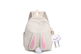 New Cute Girl's Backpack Middle School Student High School Student Bag Simple All-Match Bunny Trendy Backpack