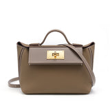 KAMAMES 2025 Women's bag popular new Kelly bag popularmini first layer cowhide dumpling bag wing bag portable shoulder crossbody backpack