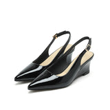 2025 5162-9 fairy wind empty slope heel high heels women 2025 summer new  temperament pointed single shoes women