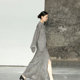 Early autumn lazy wind set, new Chinese multi-wear shirt A1231 fishtail skirt A1232 two-piece set