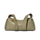 KAMAMES 2025 Cowhide black bag popular new leather messenger bag women's high-end baguette underarm bag summer soft leather women's bag