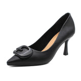 2025 775-81 Fairy wind pointed head stiletto high heels Women's autumn new  high-heeled single shoes Professional work single shoes