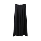 2025 THE MIND Tencel Drop Wide Leg Casual Pants Women's 2025 Thirteen Lines Early Spring High Waist Versatile Long Pants T008