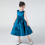 Kamames  Children's Piano Performance Dress  Middle and Big Children Host Chorus Violin Performance Little Girl Princess Dress