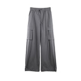 2025 THE MIND Tooling Style Casual Pants Women's 2025 Thirteen Lines Early Spring Korean Simple Wide Leg Pants T252