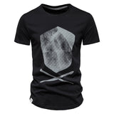 KAMAMES 2025 trend men's short-sleeved casual T-shirt 2025 pure cotton youth sports printing Popular trade men's T-shirt
