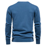 KAMAMES 2025 Popularan code New Popular trade autumn and winter new men's clothing cotton men's sweater solid color Henry neck pullover knitted sweater men's