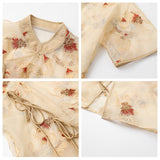 Mulberry silk new Chinese women's embroidered shirt  summer new premium thin short-sleeved top M5100