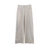 2025 [Guangzhou Six Meters] Tencel Cotton Casual Pants Women's 2025 Thirteen Lines Summer New High Waist Skinny Long Pants T009