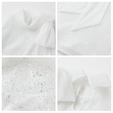 Summer new mesh sequined lace-up top light luxury high waist lace mezzanine design temperament set M6117