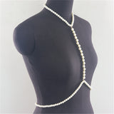 2025 MW2833  accessories simple fashion rough pure white pearl chain neck necklace clothing accessories